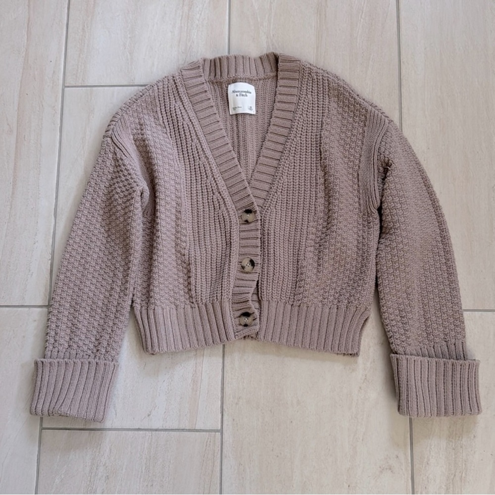 Abercrombie & Fitch Taupe Cardigan Sweater